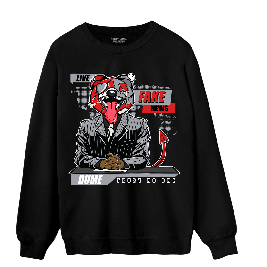 Bred Reimagined 4s Sweatshirt Match News Presenter BER - NastyJamz
