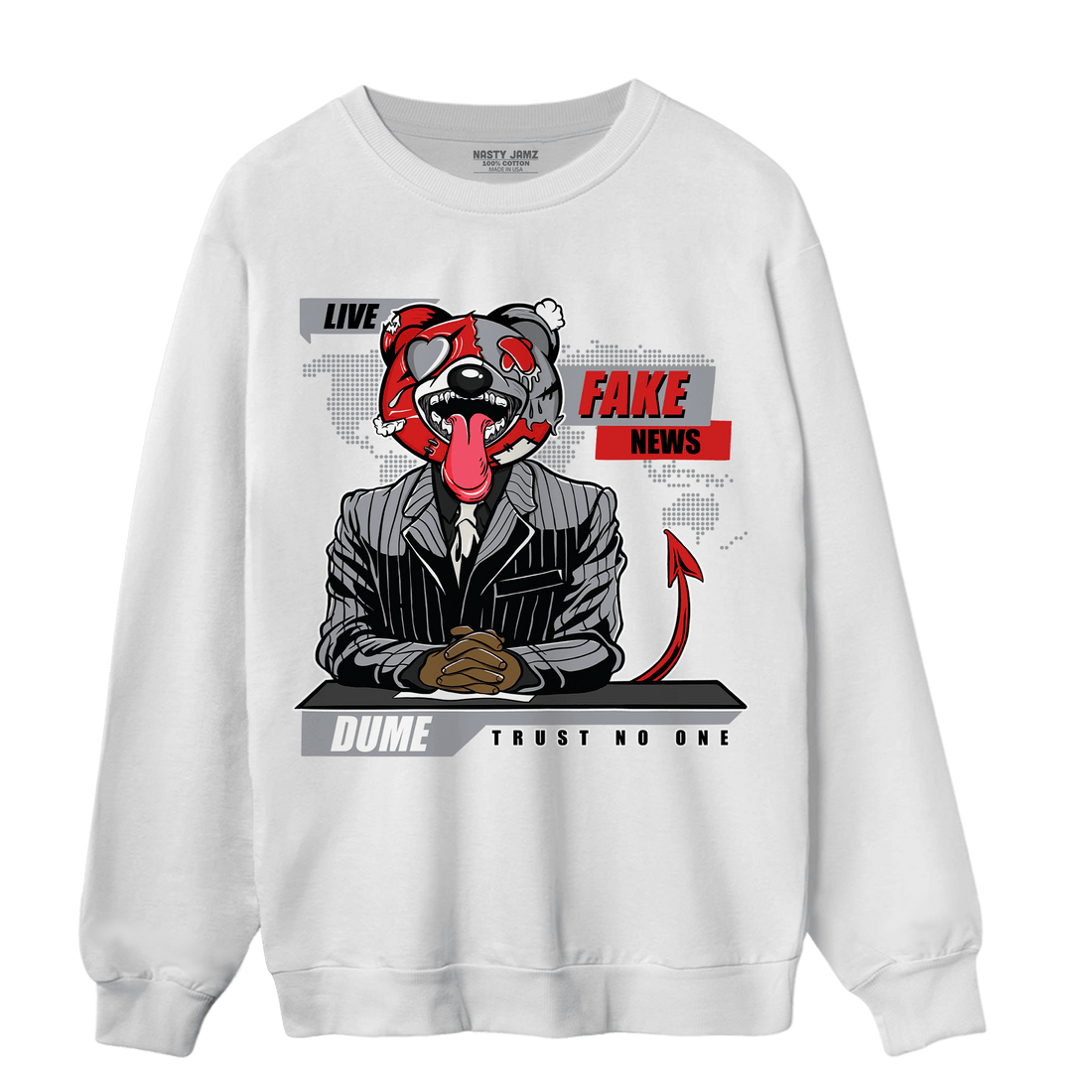 Bred Reimagined 4s Sweatshirt Match News Presenter BER - NastyJamz