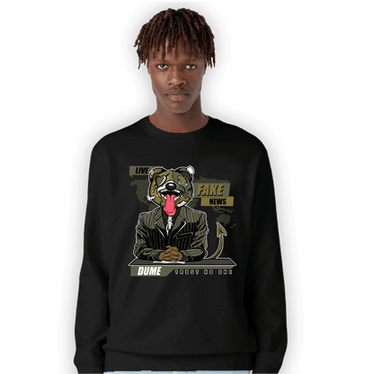 SE Craft Medium Olive 4s Sweatshirt Match News Presenter BER - NastyJamz
