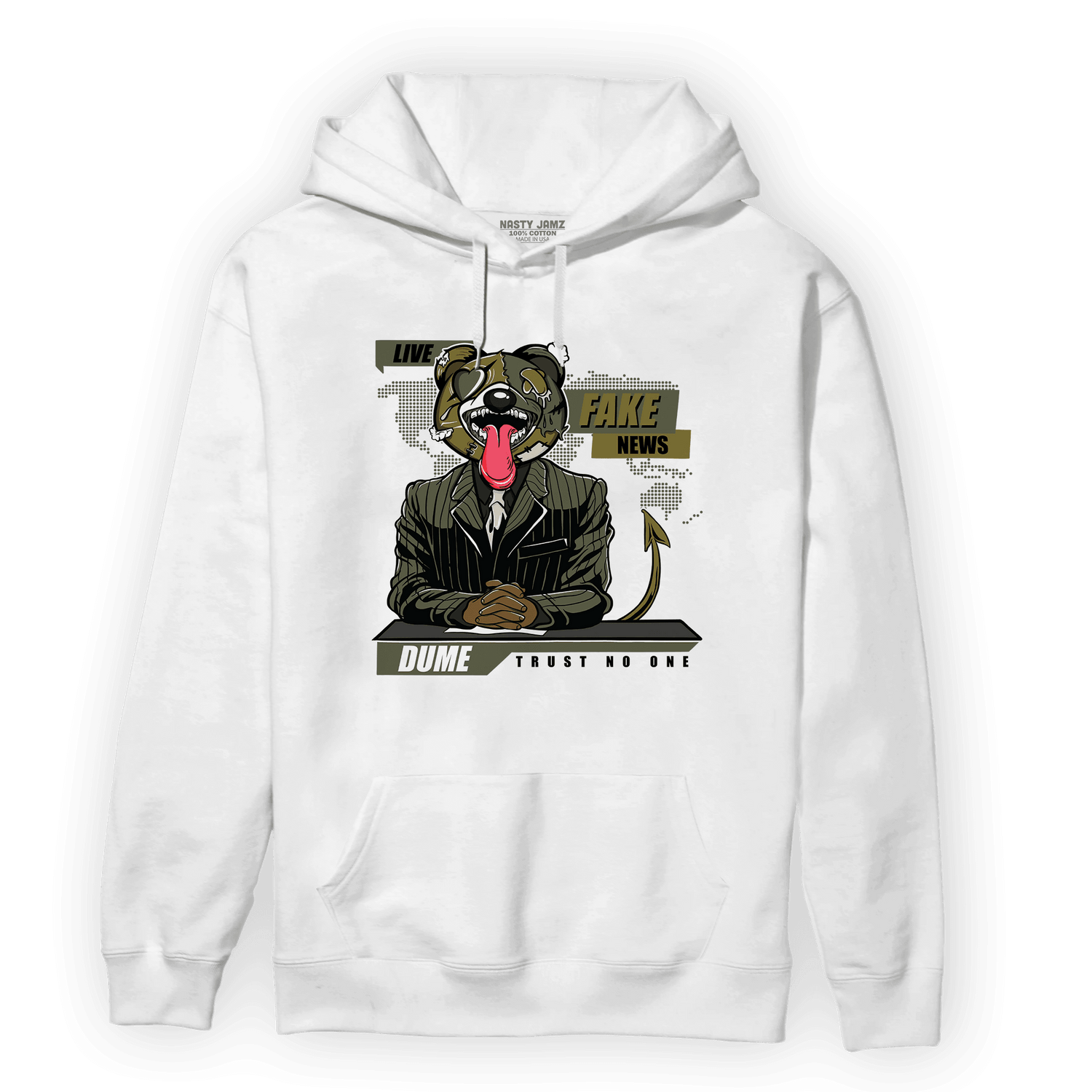 SE Craft Medium Olive 4s Hoodie Match News Presenter BER - NastyJamz
