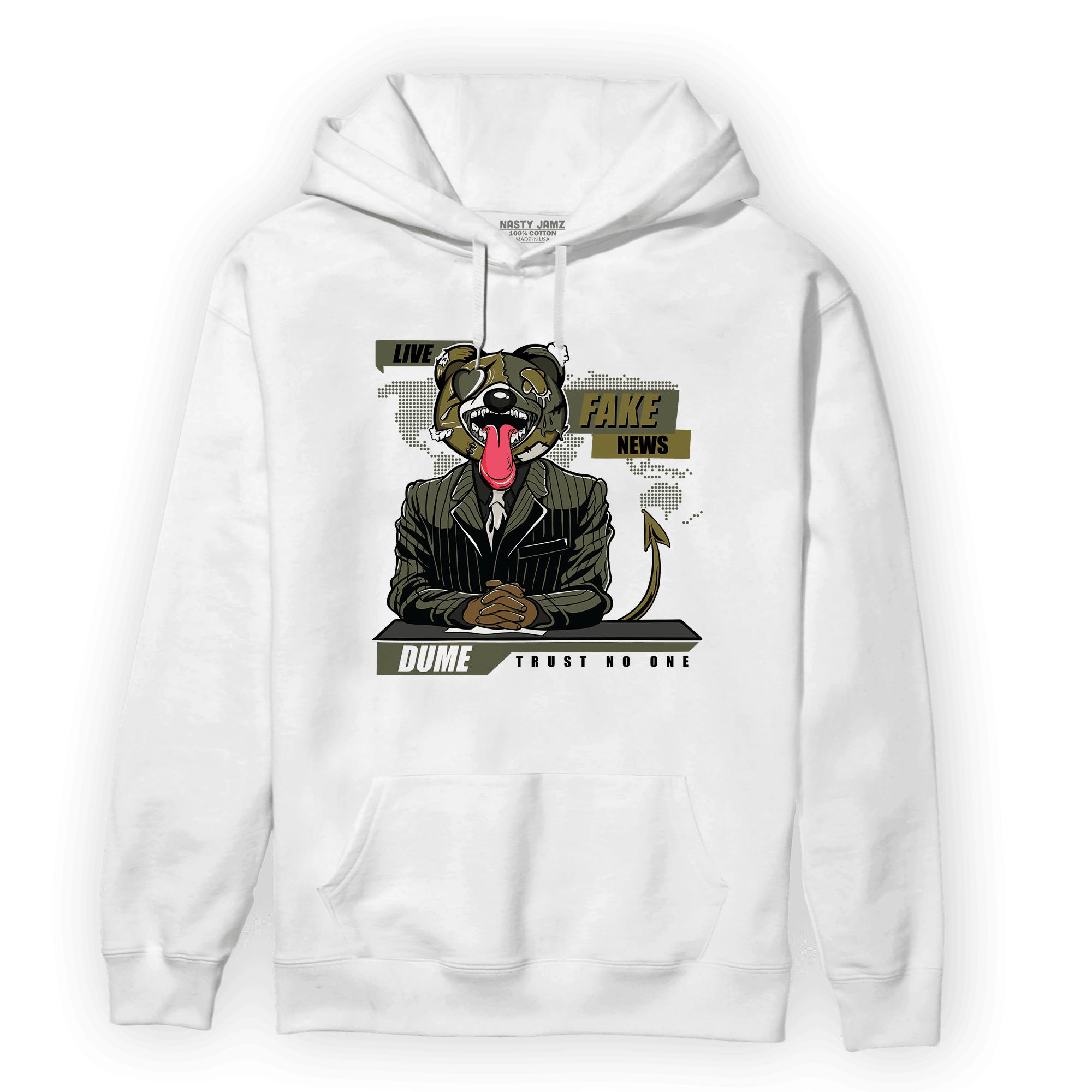 SE Craft Medium Olive 4s Hoodie Match News Presenter BER - NastyJamz