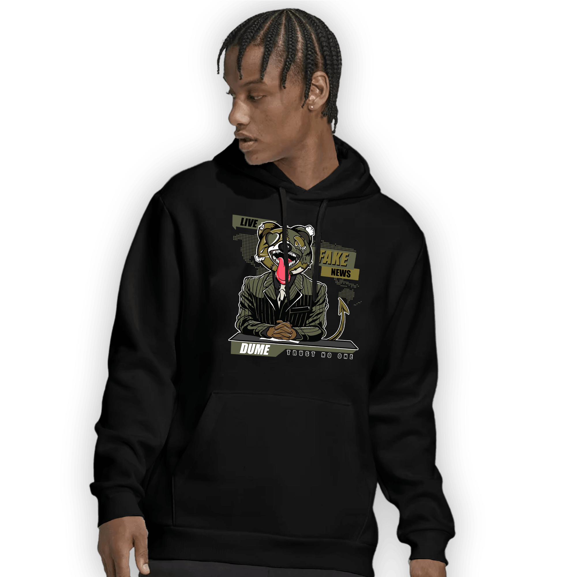 SE Craft Medium Olive 4s Hoodie Match News Presenter BER - NastyJamz