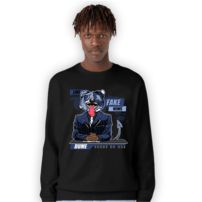 Midnight Navy 5s Sweatshirt Match News Presenter BER - NastyJamz