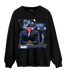 Midnight Navy 5s Sweatshirt Match News Presenter BER - NastyJamz