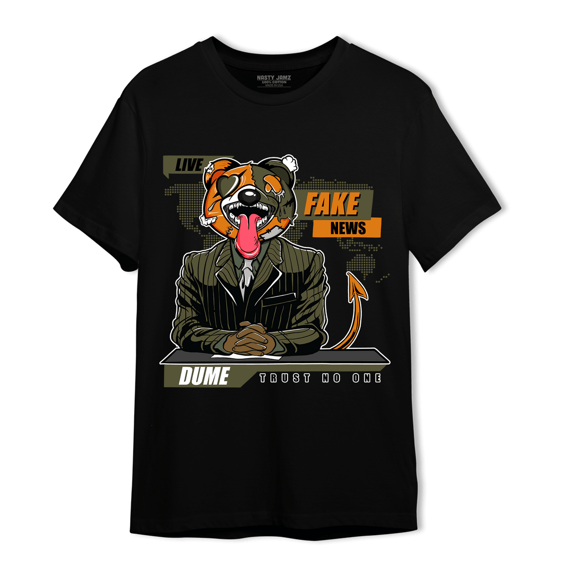 Olive 5s T Shirt Match News Presenter BER - NastyJamz