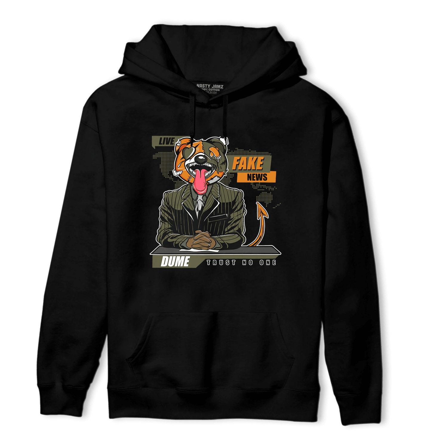 Olive 5s Hoodie Match News Presenter BER - NastyJamz