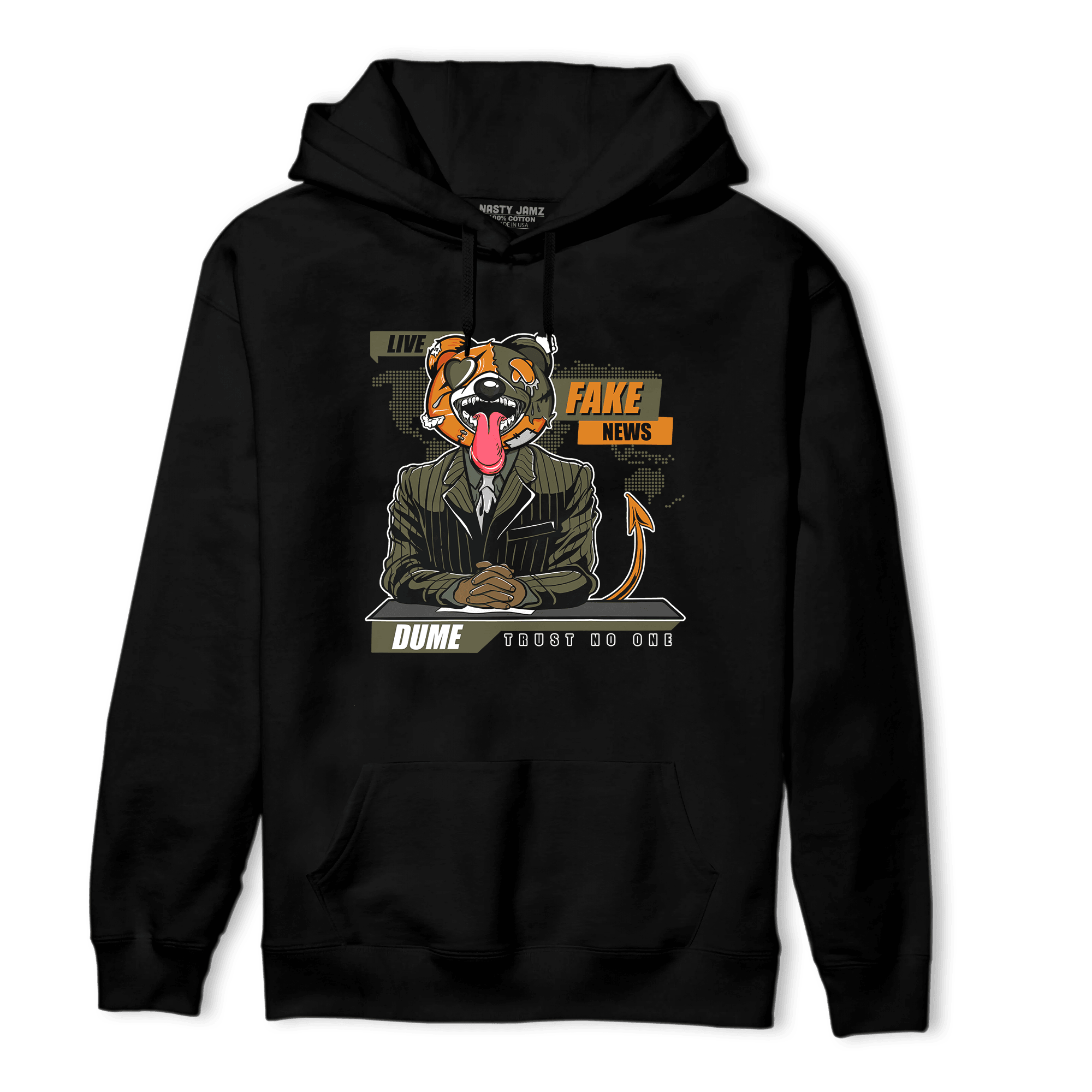 Olive 5s Hoodie Match News Presenter BER - NastyJamz