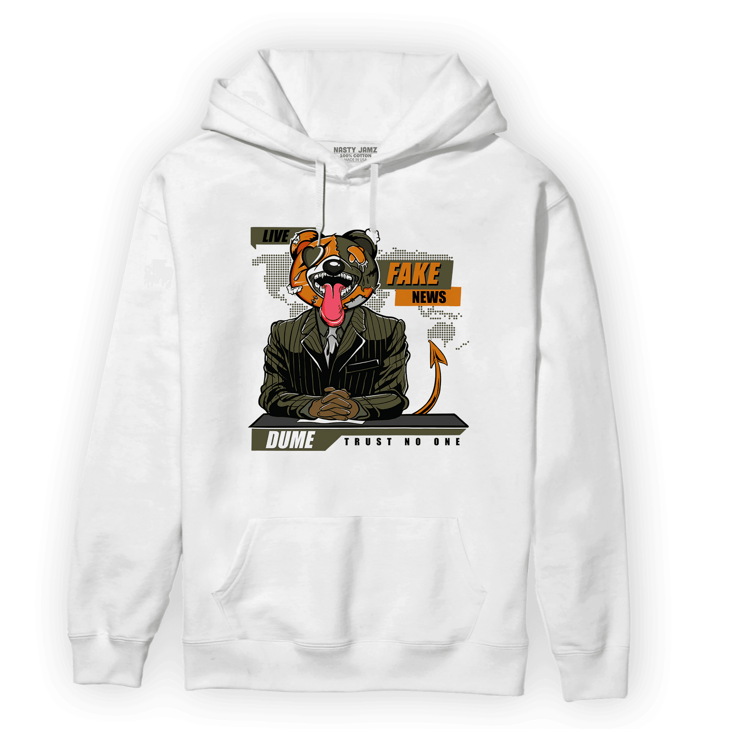 Olive 5s Hoodie Match News Presenter BER - NastyJamz