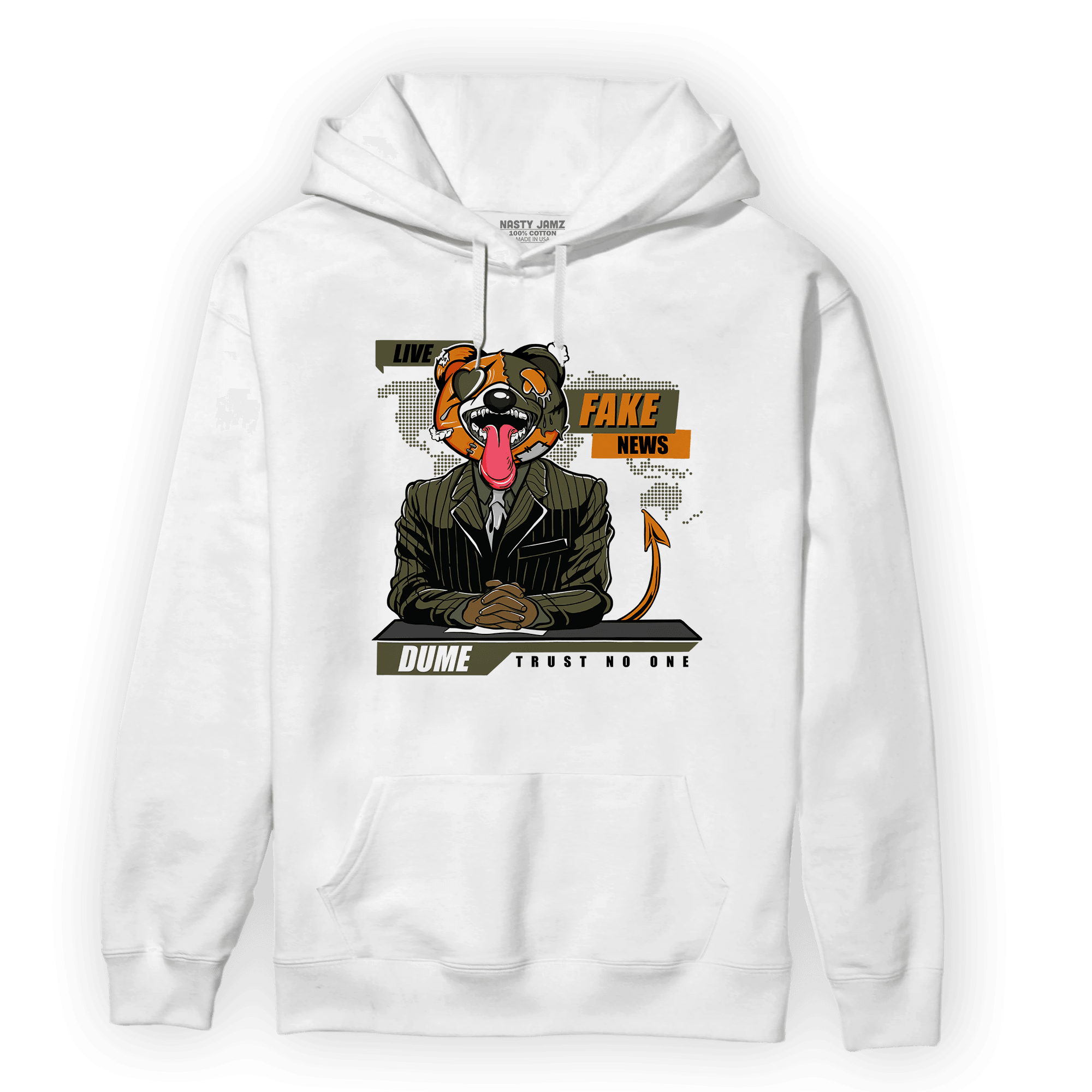 Olive 5s Hoodie Match News Presenter BER - NastyJamz