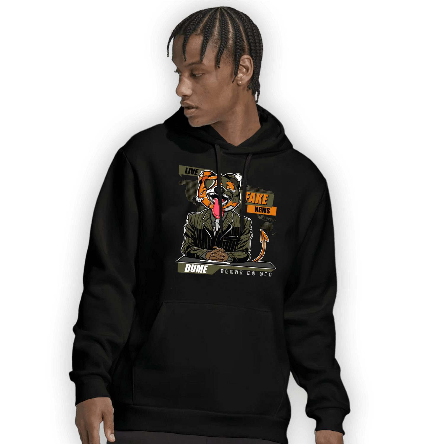 Olive 5s Hoodie Match News Presenter BER - NastyJamz