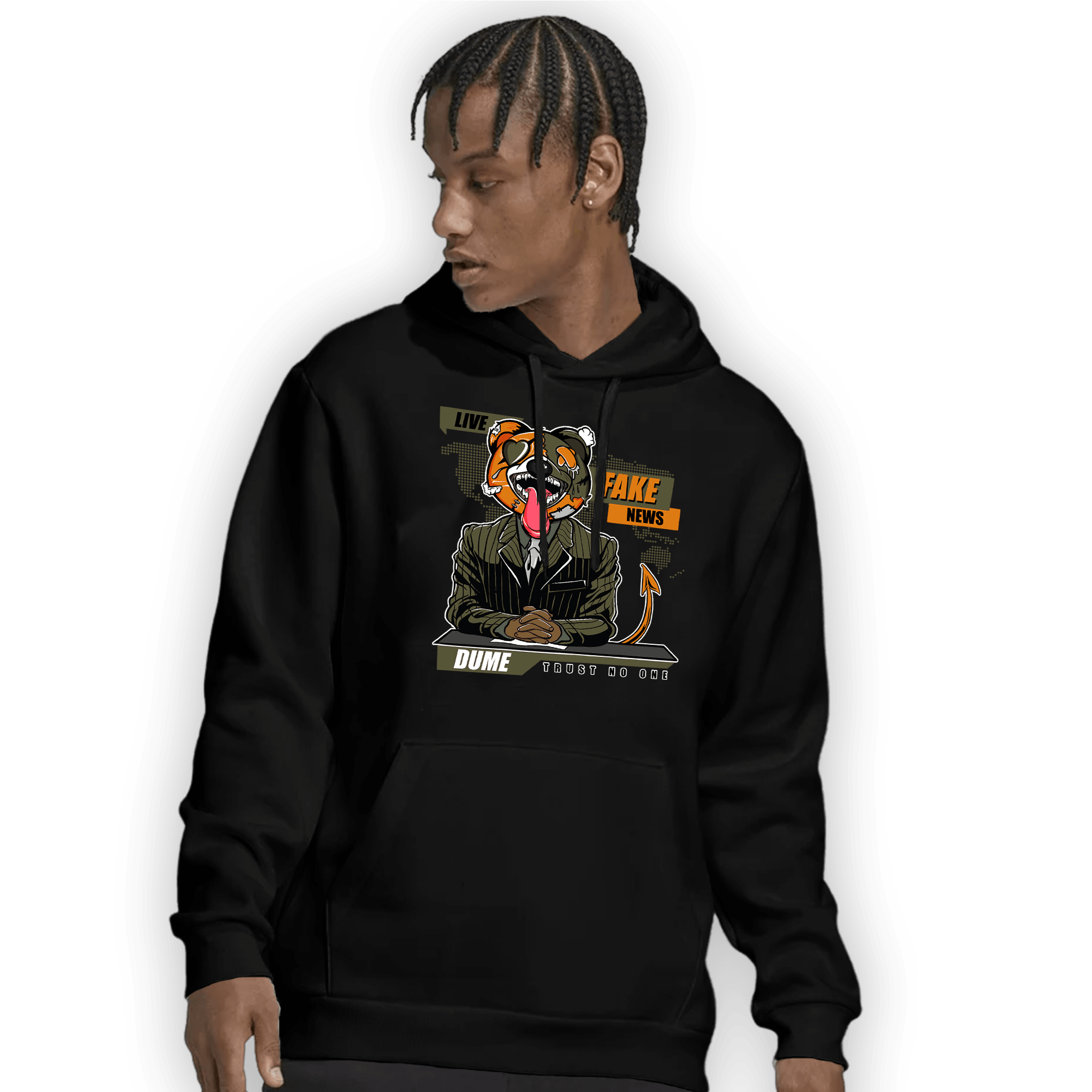 Olive 5s Hoodie Match News Presenter BER - NastyJamz