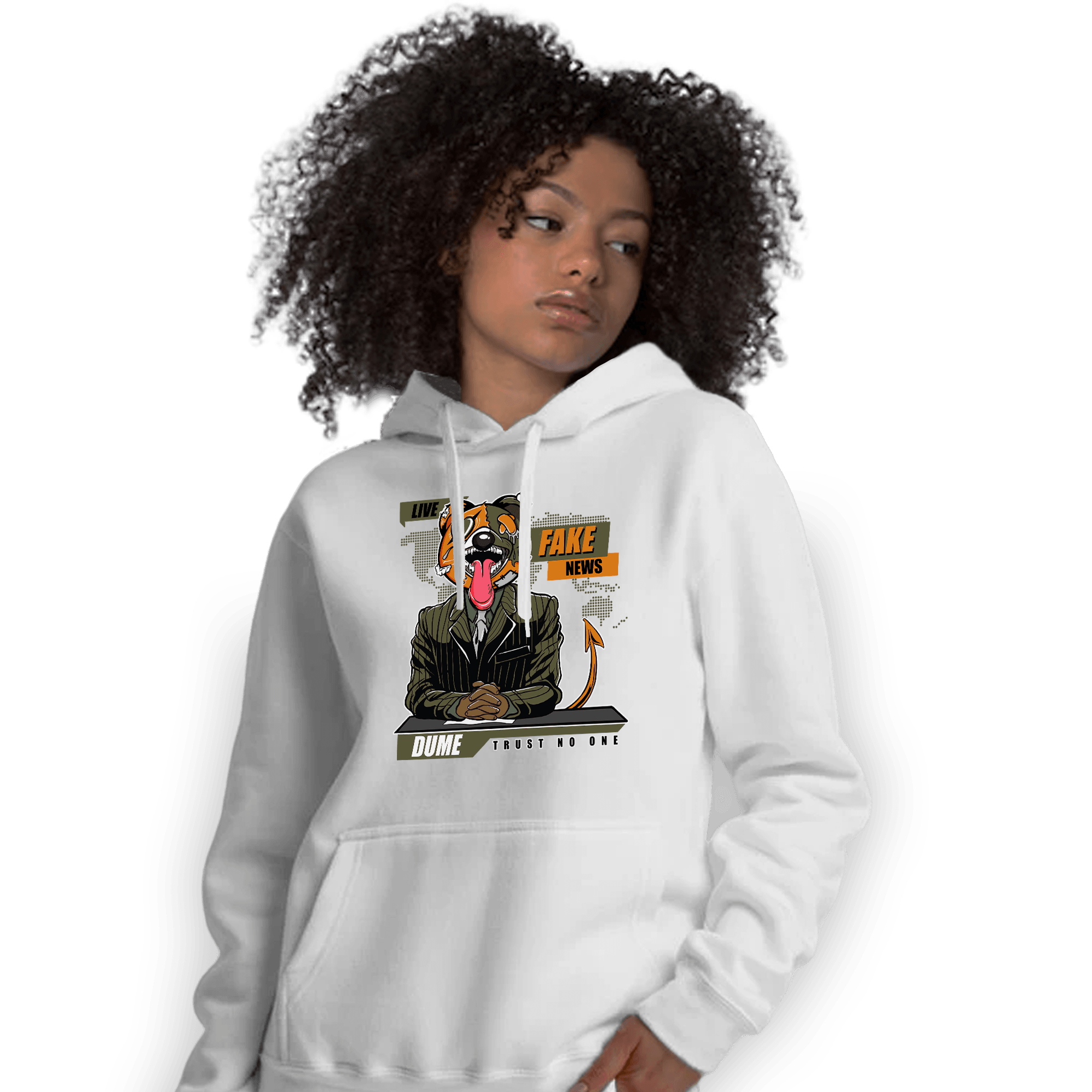 Olive 5s Hoodie Match News Presenter BER - NastyJamz