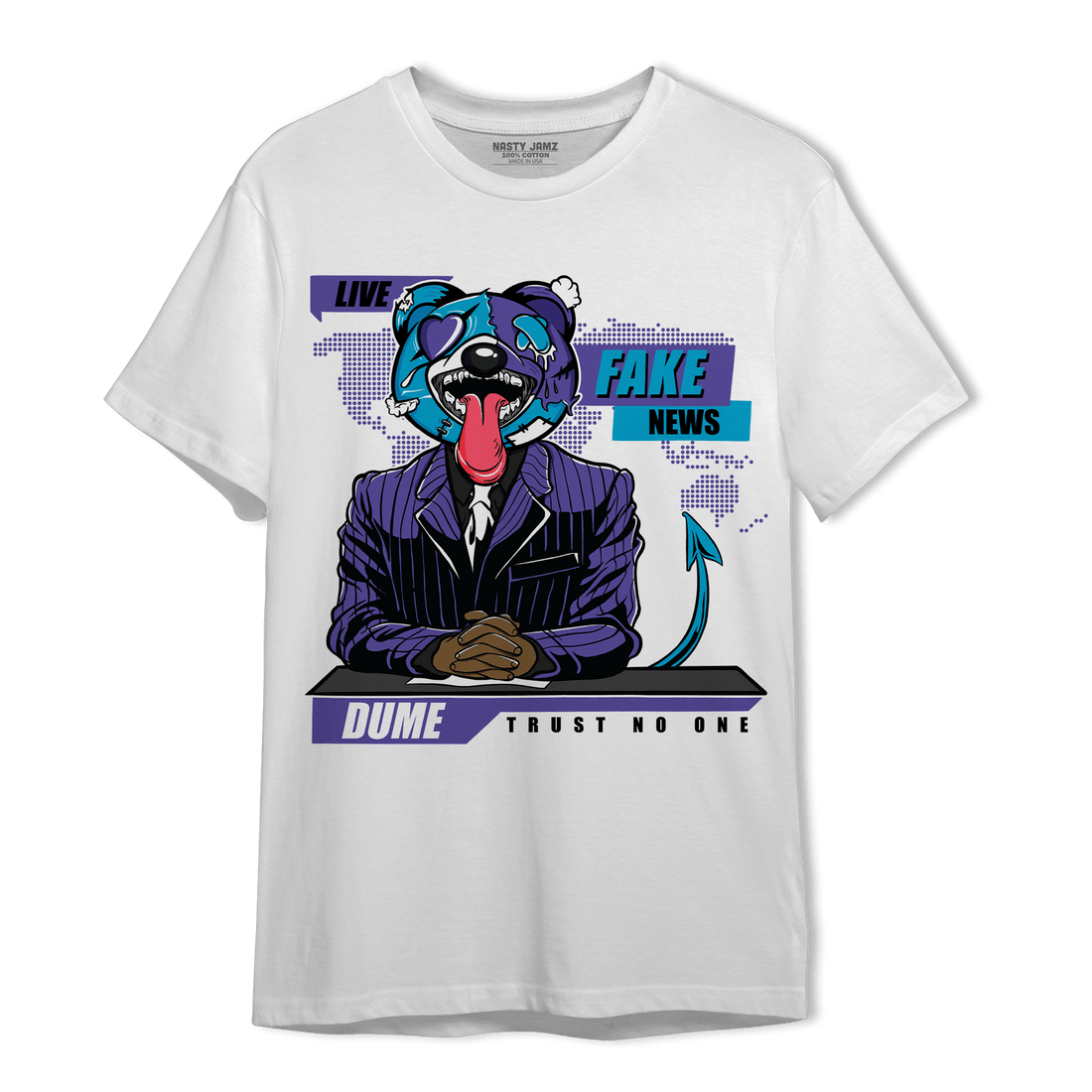 Aqua 6s T Shirt Match News Presenter BER - NastyJamz