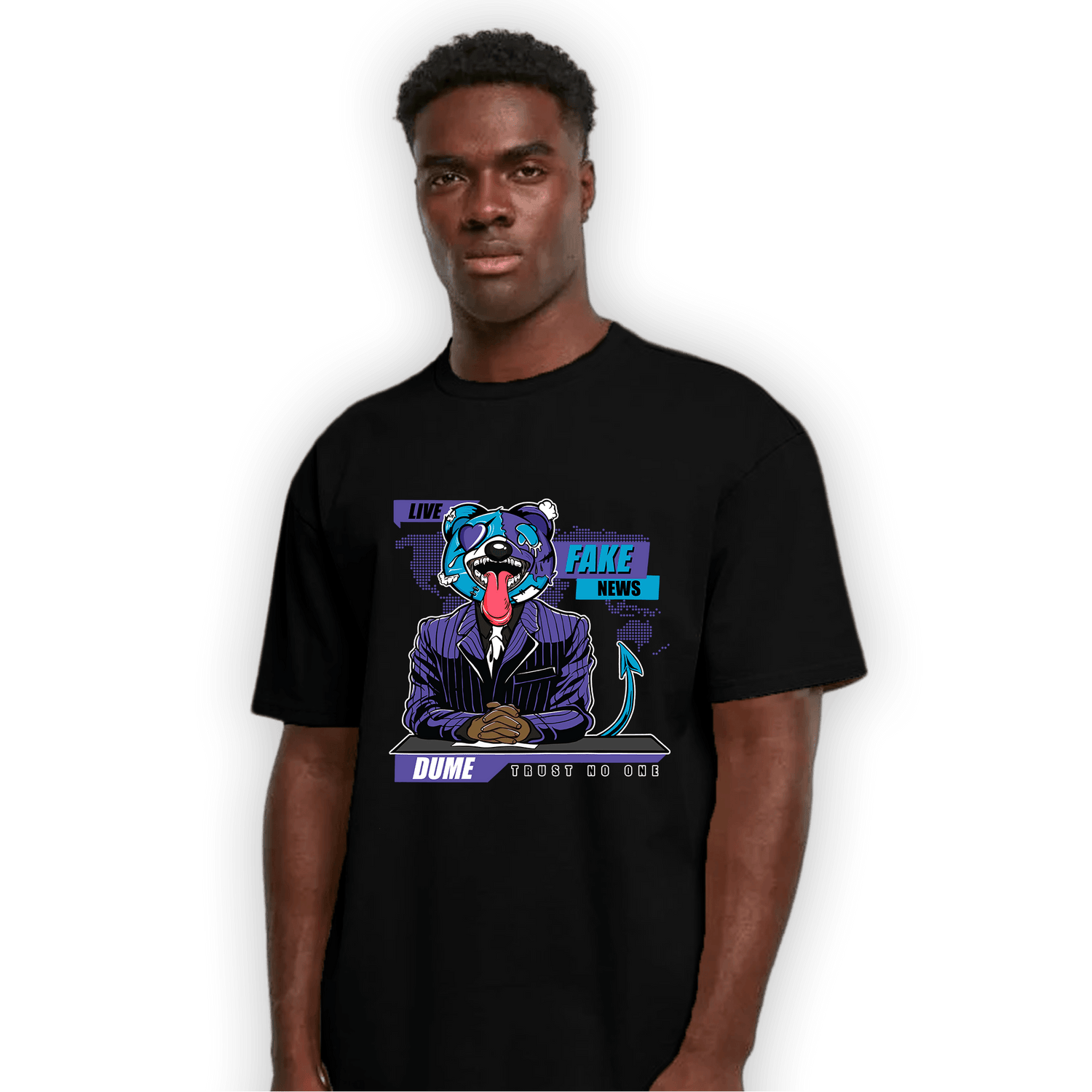 Aqua 6s T Shirt Match News Presenter BER - NastyJamz