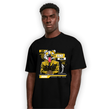 Yellow Ochre 6s T Shirt Match News Presenter BER - NastyJamz