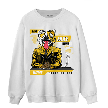 Yellow Ochre 6s Sweatshirt Match News Presenter BER - NastyJamz
