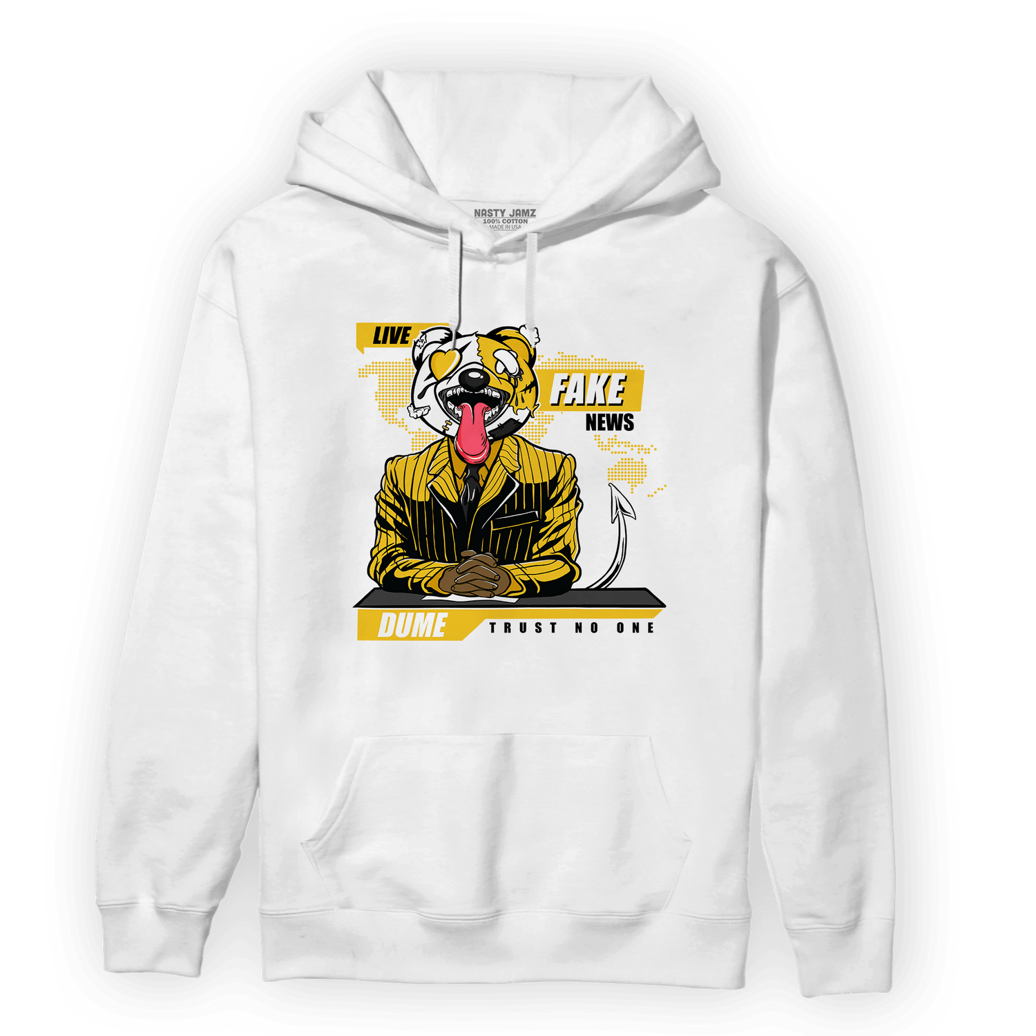 Yellow Ochre 6s Hoodie Match News Presenter BER - NastyJamz