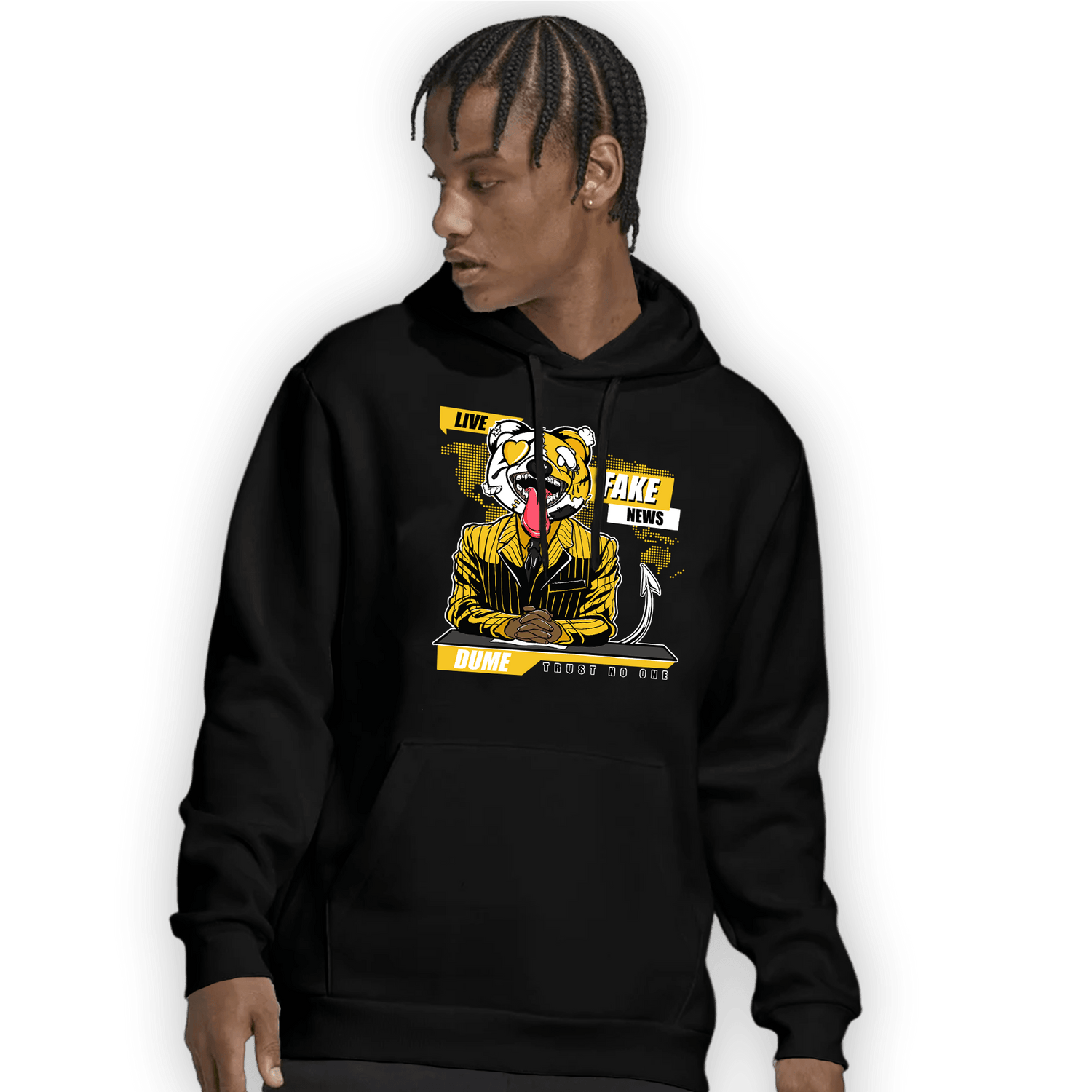 Yellow Ochre 6s Hoodie Match News Presenter BER - NastyJamz