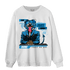 Powder Blue 9s Sweatshirt Match News Presenter BER - NastyJamz