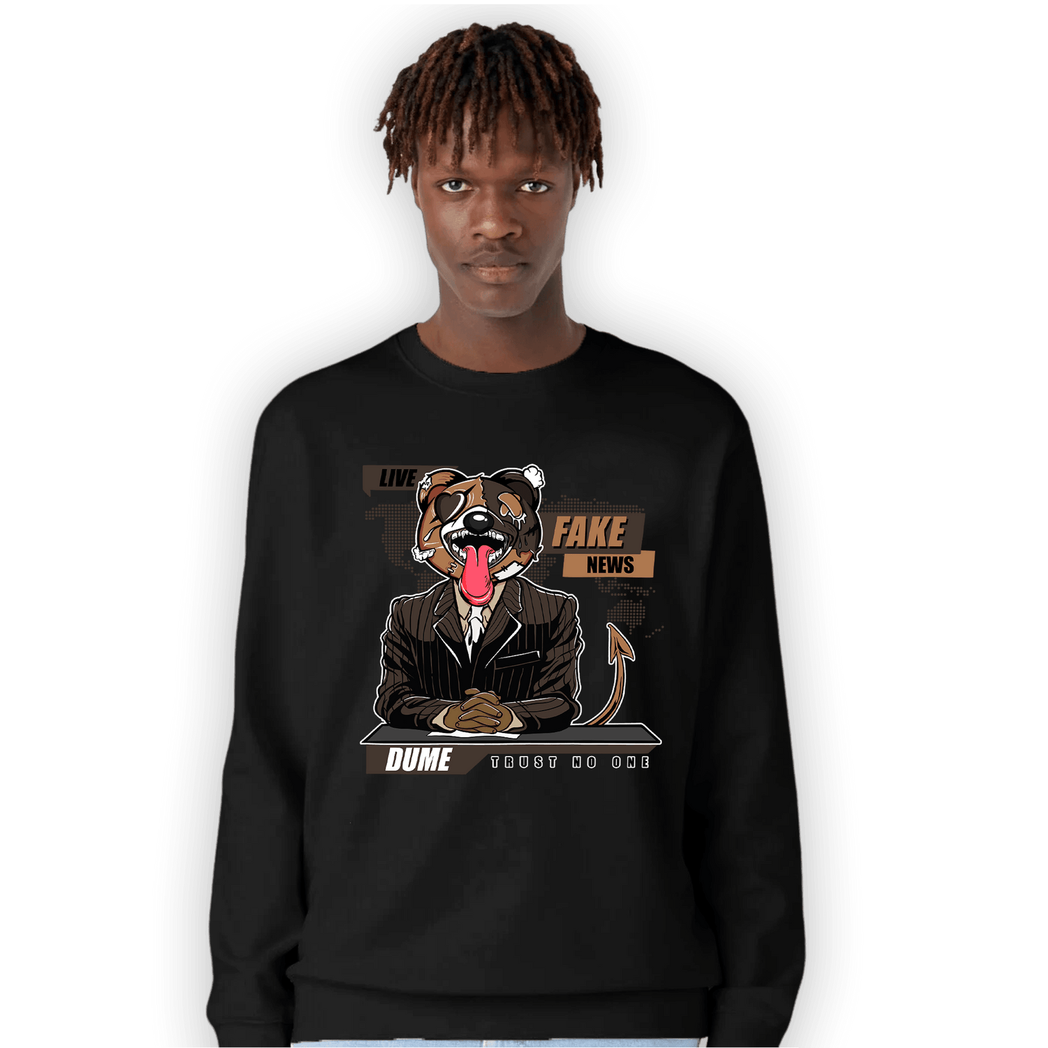 Jumpman Jack Sweatshirt Match News Presenter BER - NastyJamz
