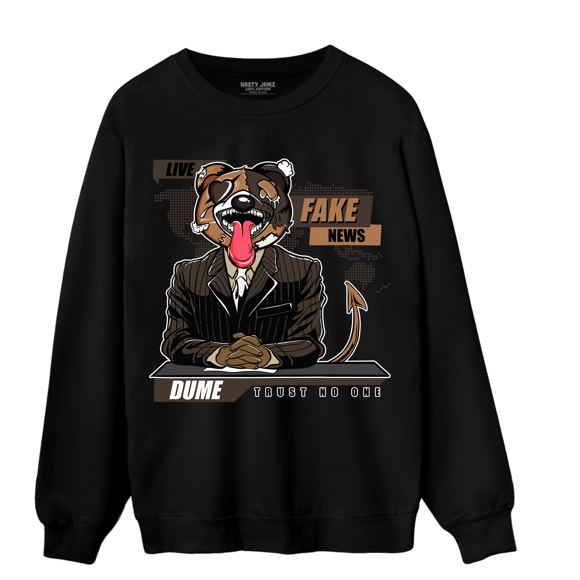 Jumpman Jack Sweatshirt Match News Presenter BER - NastyJamz