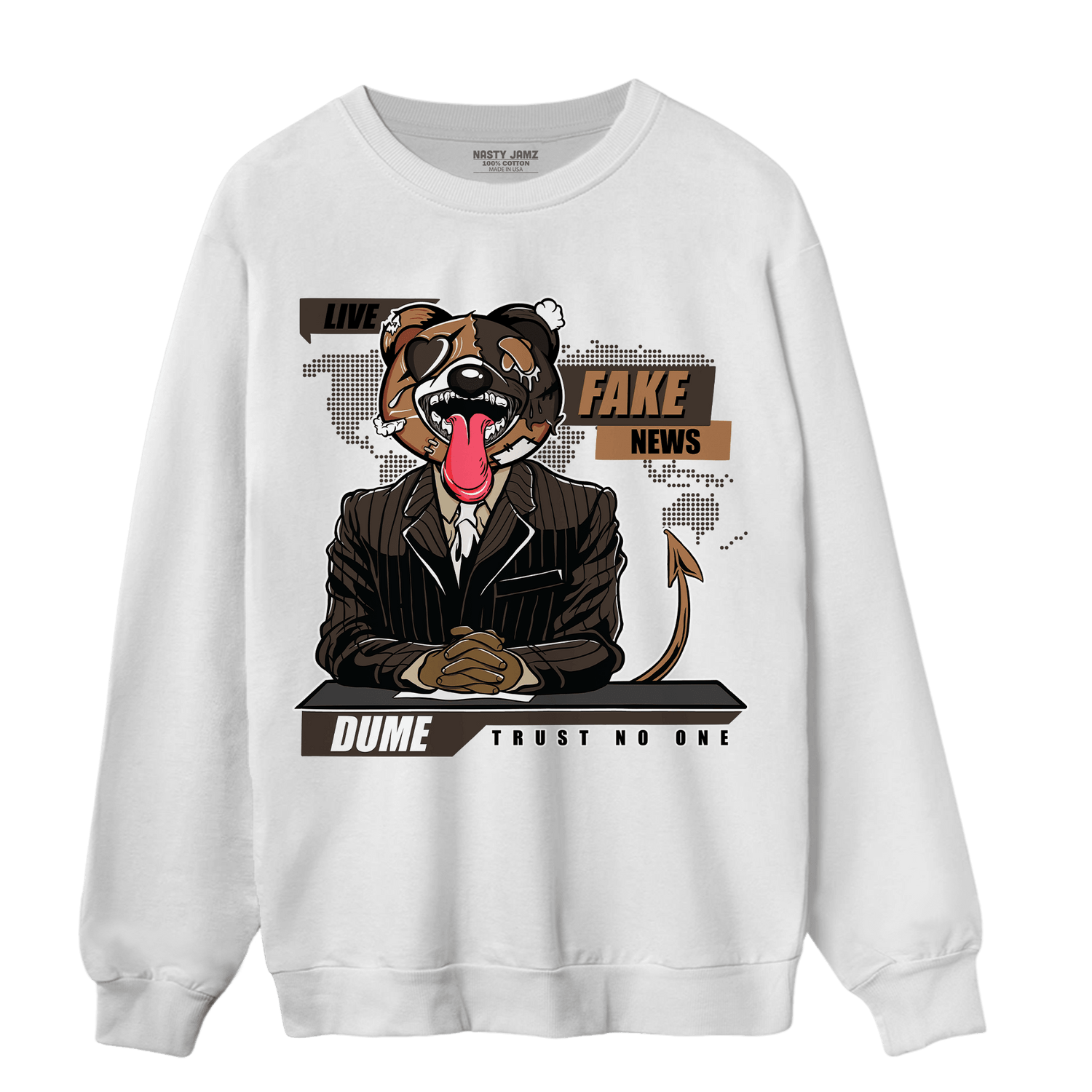 Jumpman Jack Sweatshirt Match News Presenter BER - NastyJamz