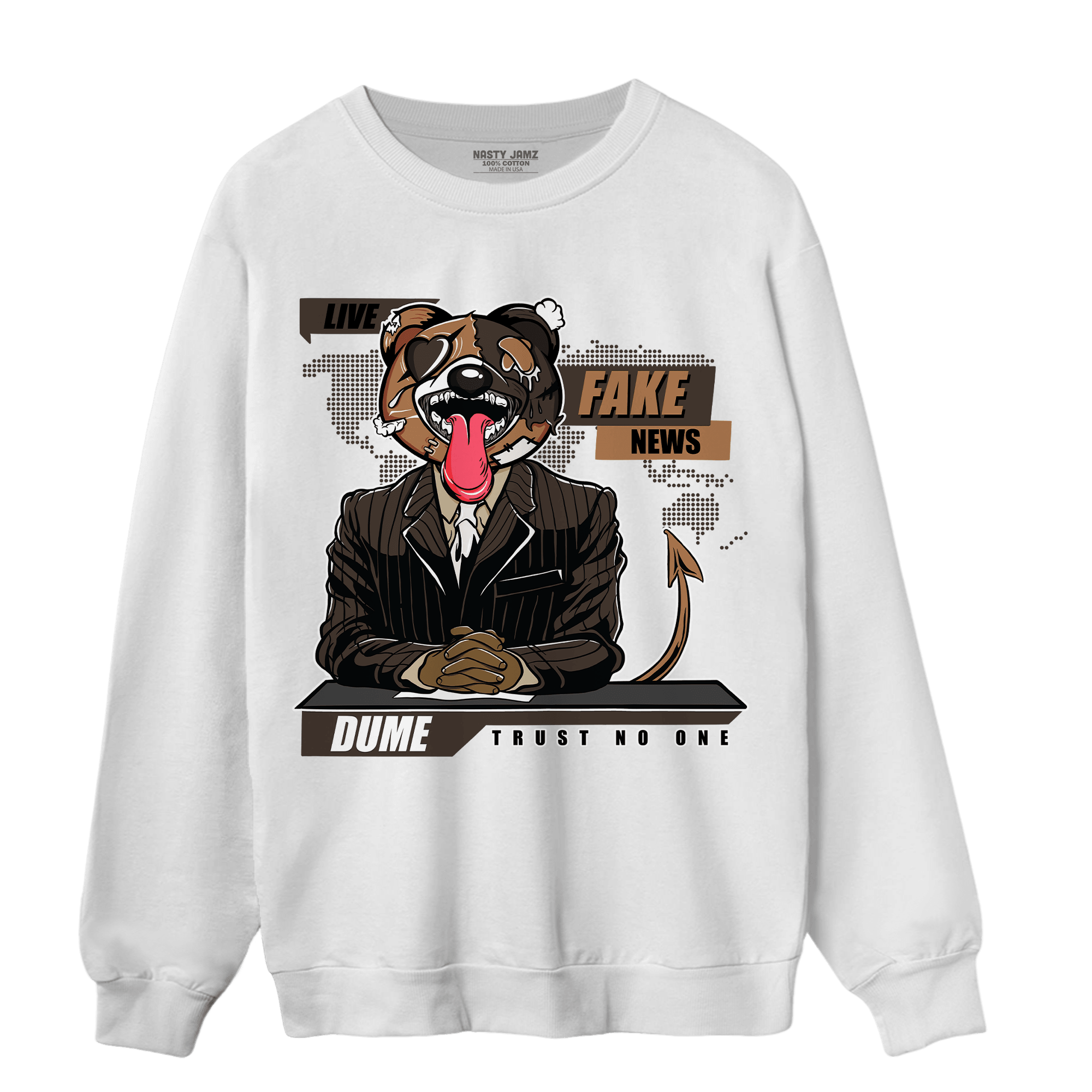Jumpman Jack Sweatshirt Match News Presenter BER - NastyJamz