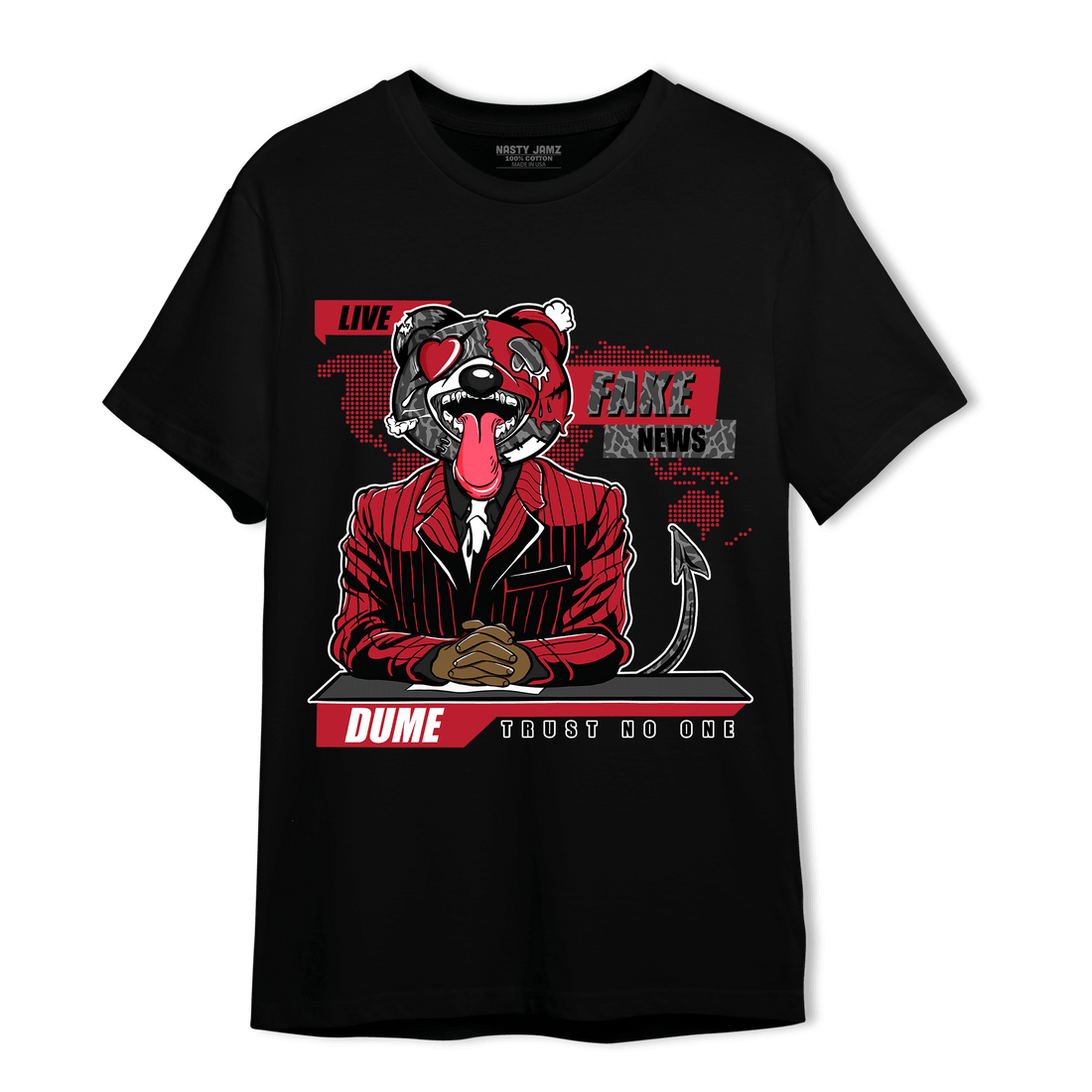 Spizike Low Bred T Shirt Match News Presenter BER - NastyJamz