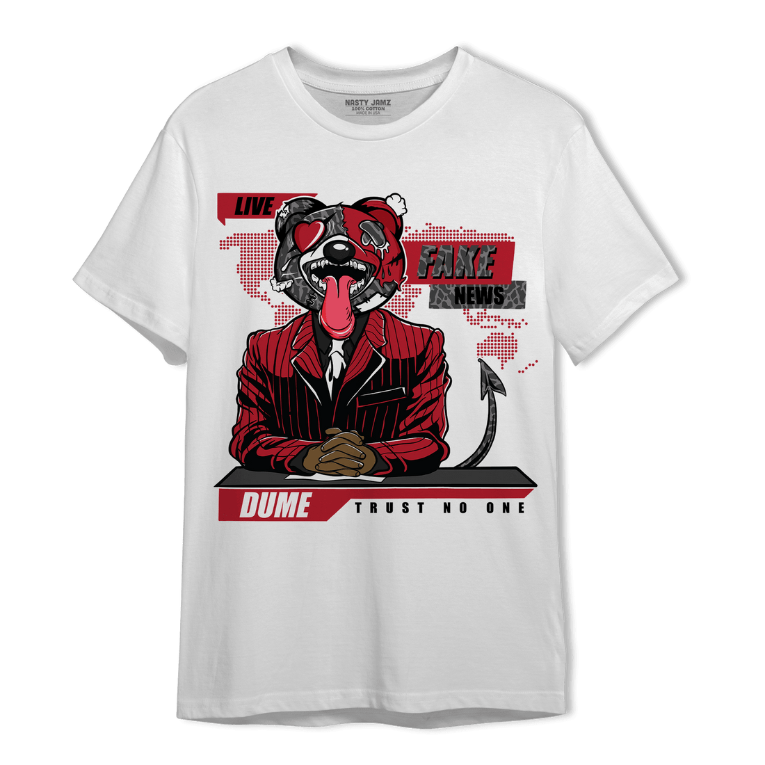 Spizike Low Bred T Shirt Match News Presenter BER - NastyJamz