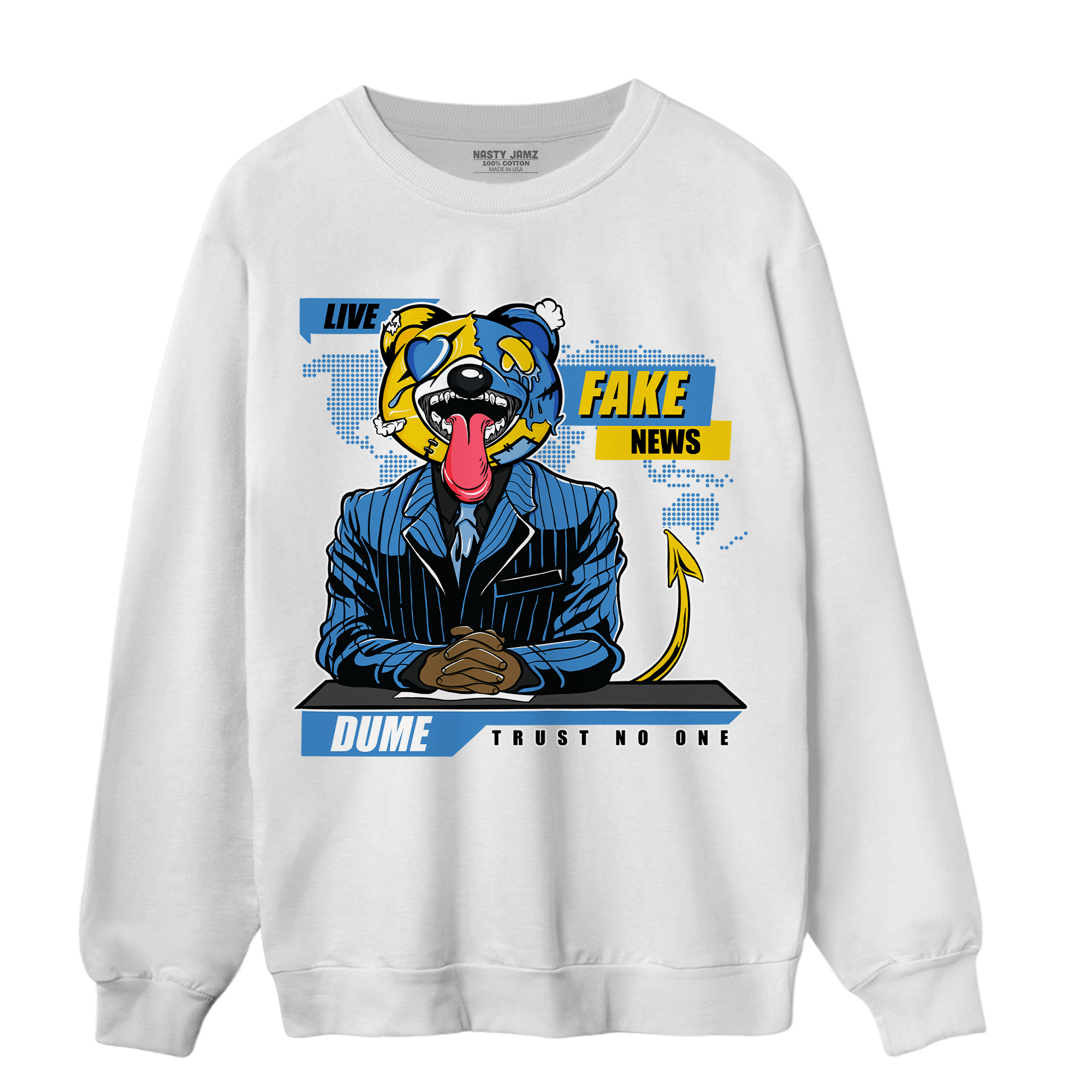 SB Dunk Bubbles Sweatshirt Match News Presenter BER - NastyJamz