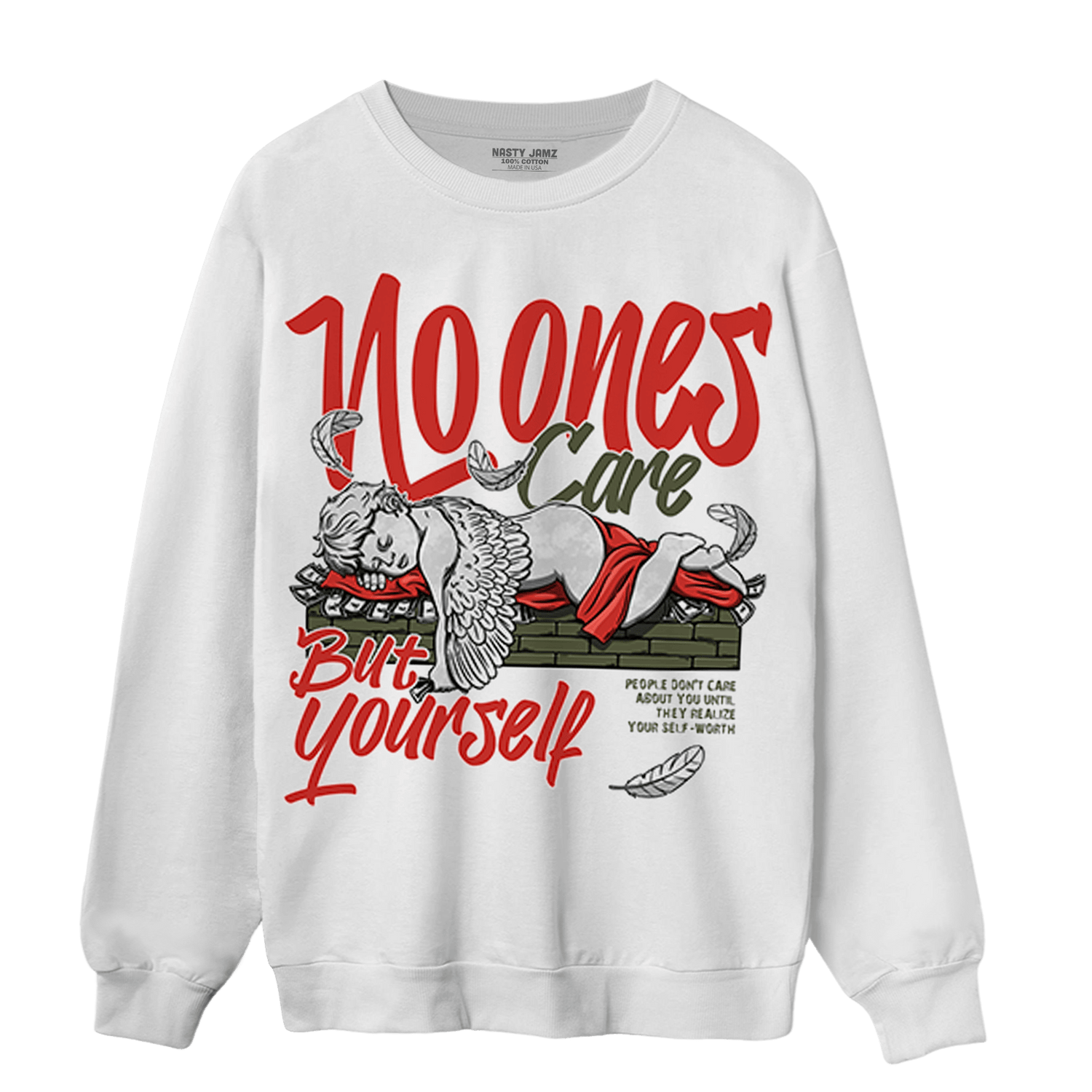 Dunk Low Mystic Red Sweatshirt Match No Ones Care - NastyJamz