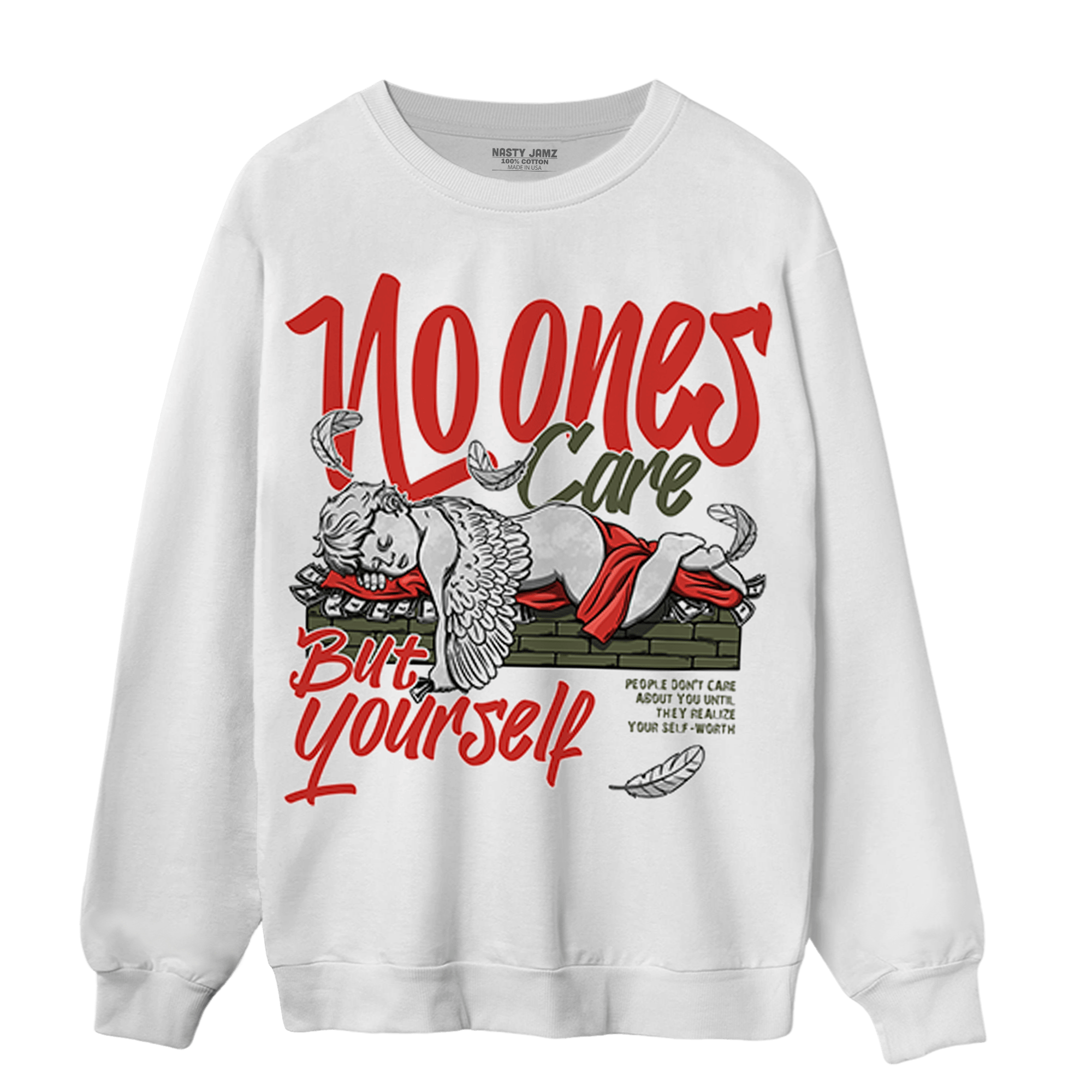 Dunk Low Mystic Red Sweatshirt Match No Ones Care - NastyJamz