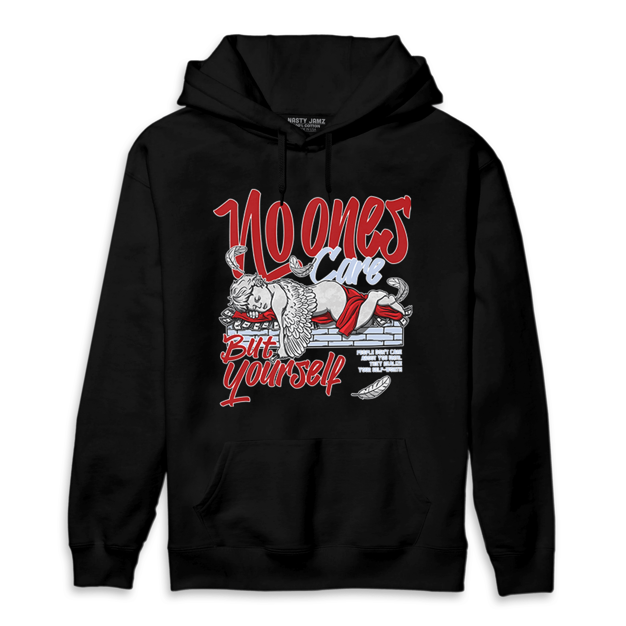 Cherry 11s Hoodie Match No Ones Care - NastyJamz