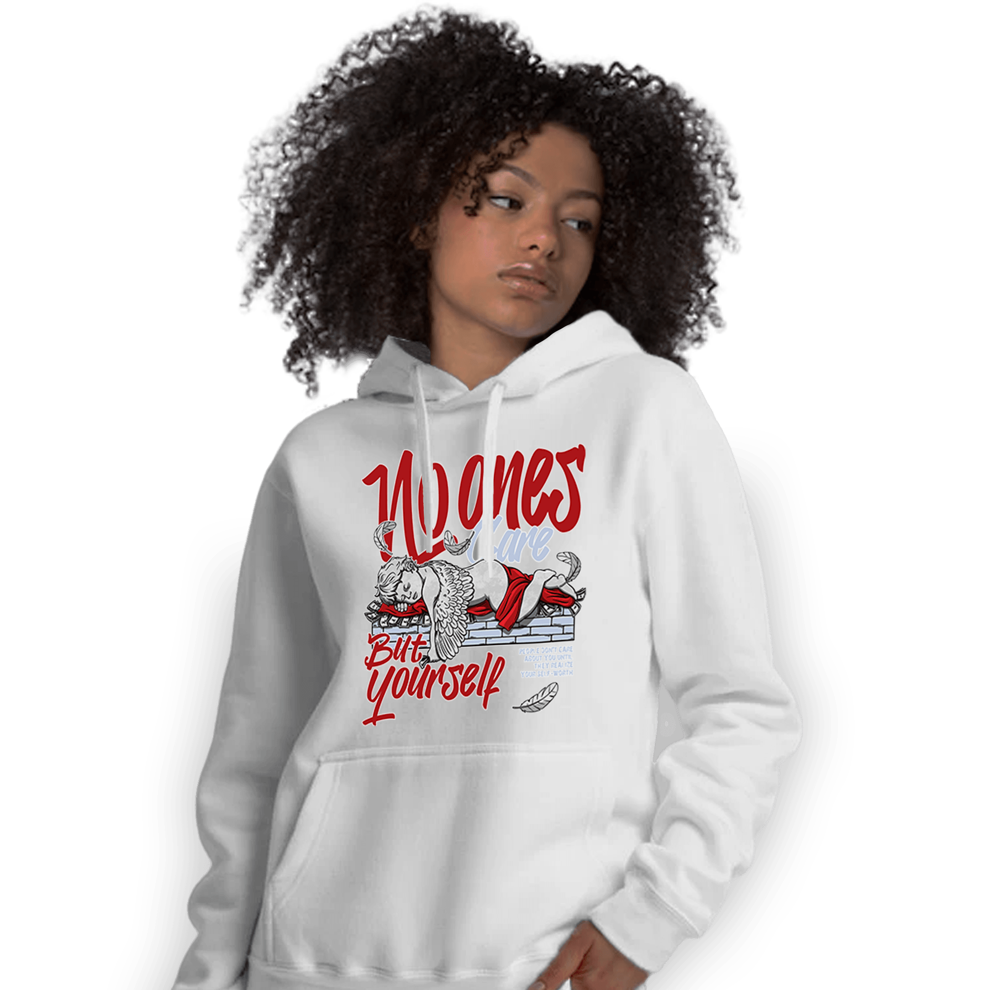 Cherry 11s Hoodie Match No Ones Care - NastyJamz