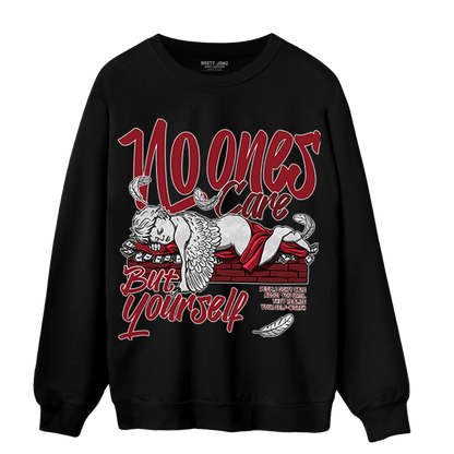 Cherry 12s Sweatshirt Match No Ones Care - NastyJamz