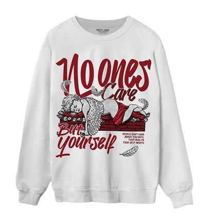 Cherry 12s Sweatshirt Match No Ones Care - NastyJamz