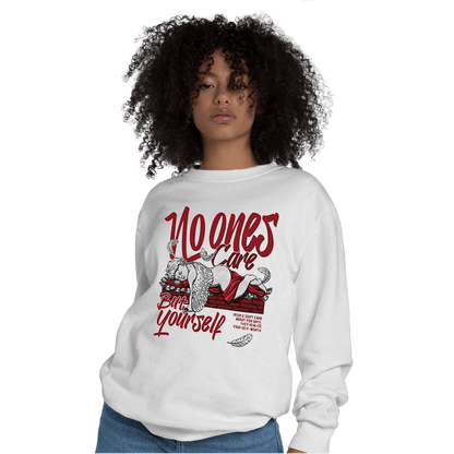 Cherry 12s Sweatshirt Match No Ones Care - NastyJamz