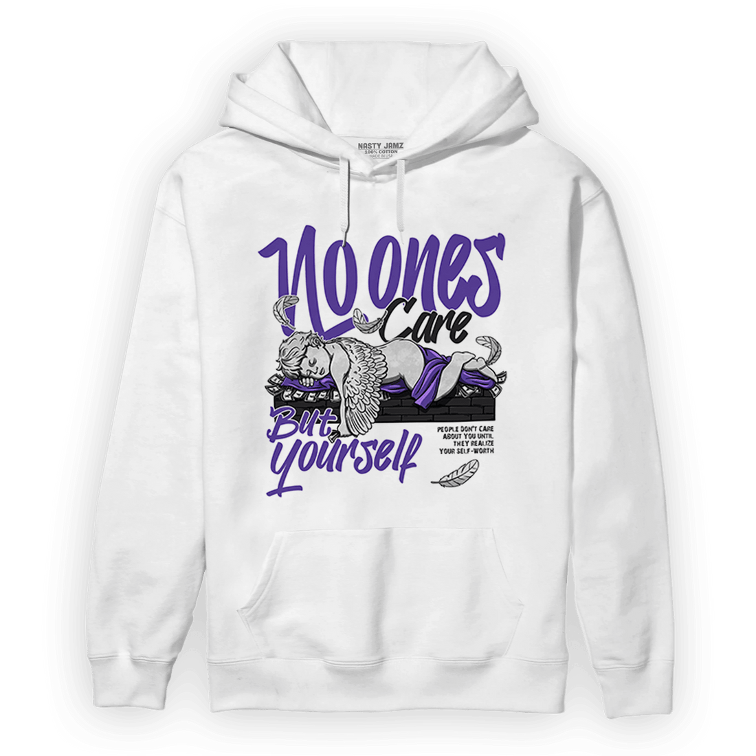 Field Purple 12s Hoodie Match No Ones Care - NastyJamz