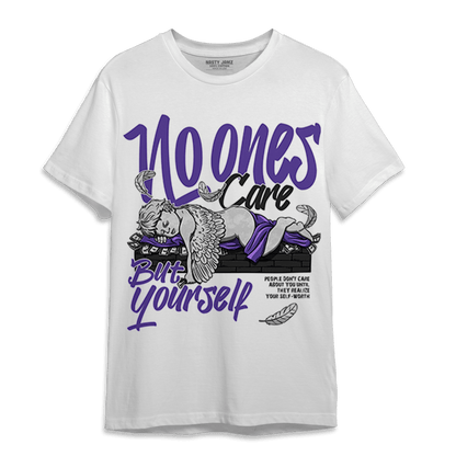 Field Purple 12s T Shirt Match No Ones Care - NastyJamz