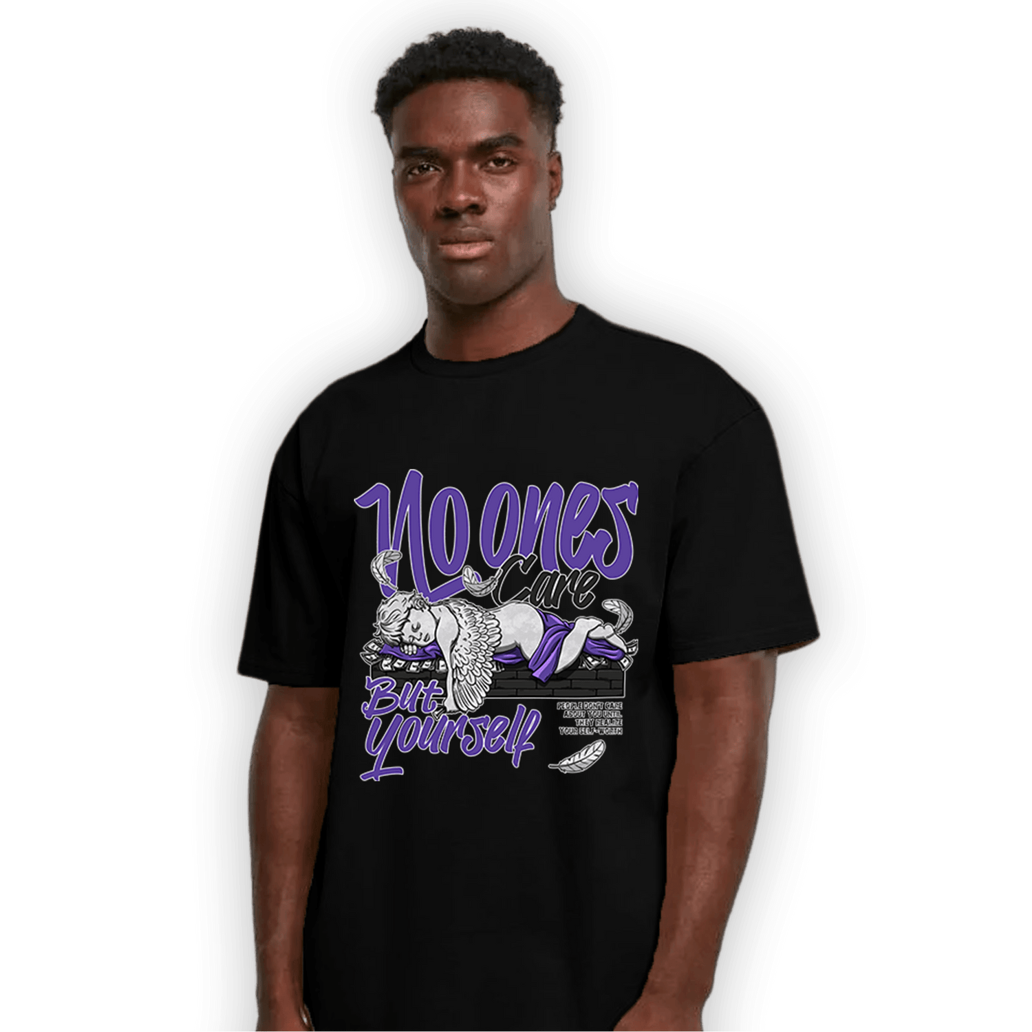 Field Purple 12s T Shirt Match No Ones Care - NastyJamz