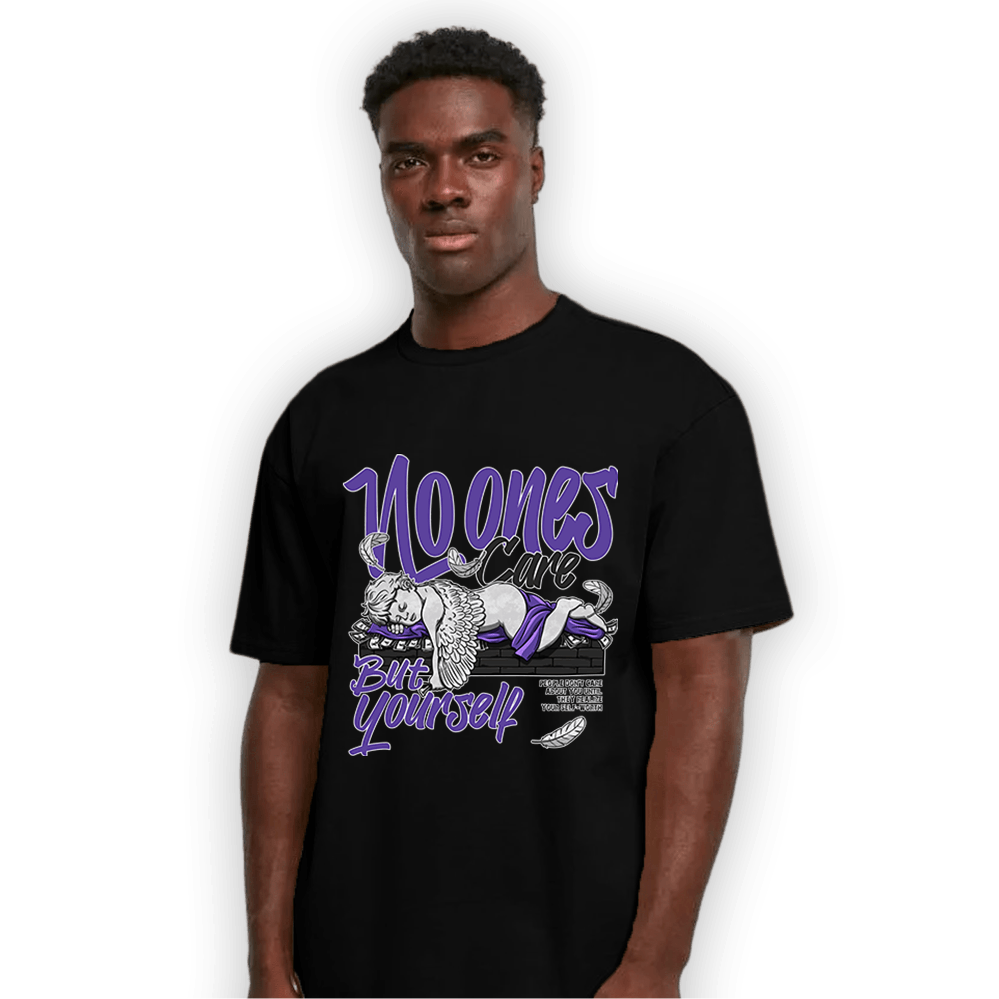 Field Purple 12s T Shirt Match No Ones Care - NastyJamz