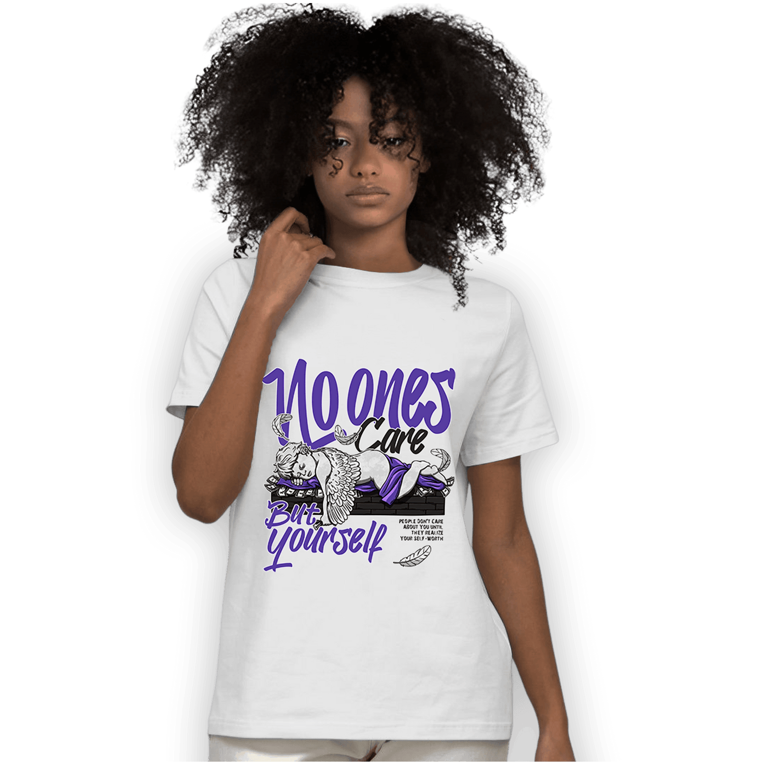 Field Purple 12s T Shirt Match No Ones Care - NastyJamz