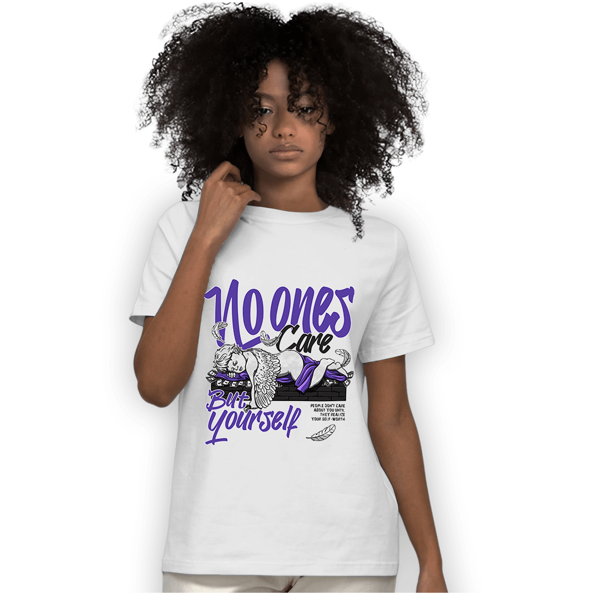 Field Purple 12s T Shirt Match No Ones Care - NastyJamz