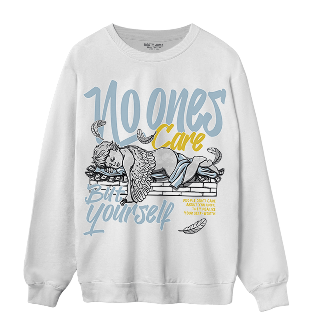 Blue Grey 13s Sweatshirt Match No Ones Care - NastyJamz