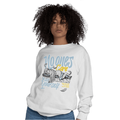 Blue Grey 13s Sweatshirt Match No Ones Care - NastyJamz