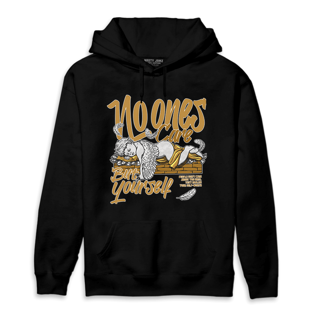 Wheat 13s Hoodie Match No Ones Care - NastyJamz