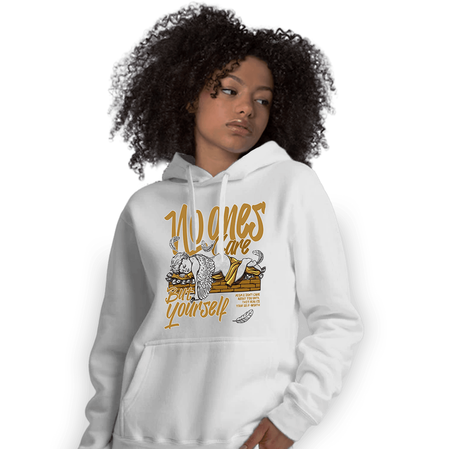 Wheat 13s Hoodie Match No Ones Care - NastyJamz