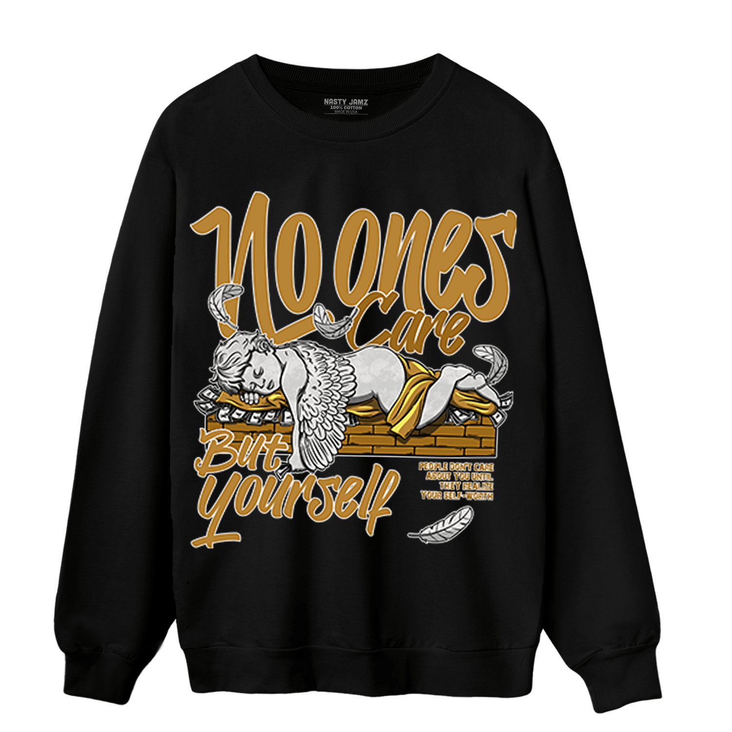 Wheat 13s Sweatshirt Match No Ones Care - NastyJamz