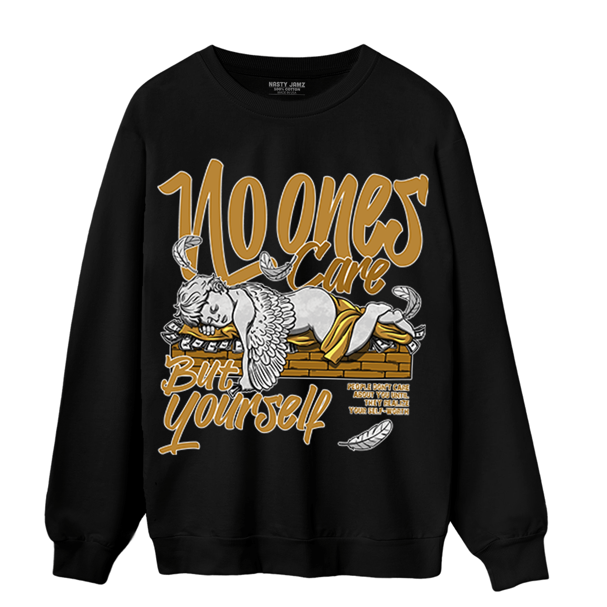 Wheat 13s Sweatshirt Match No Ones Care - NastyJamz