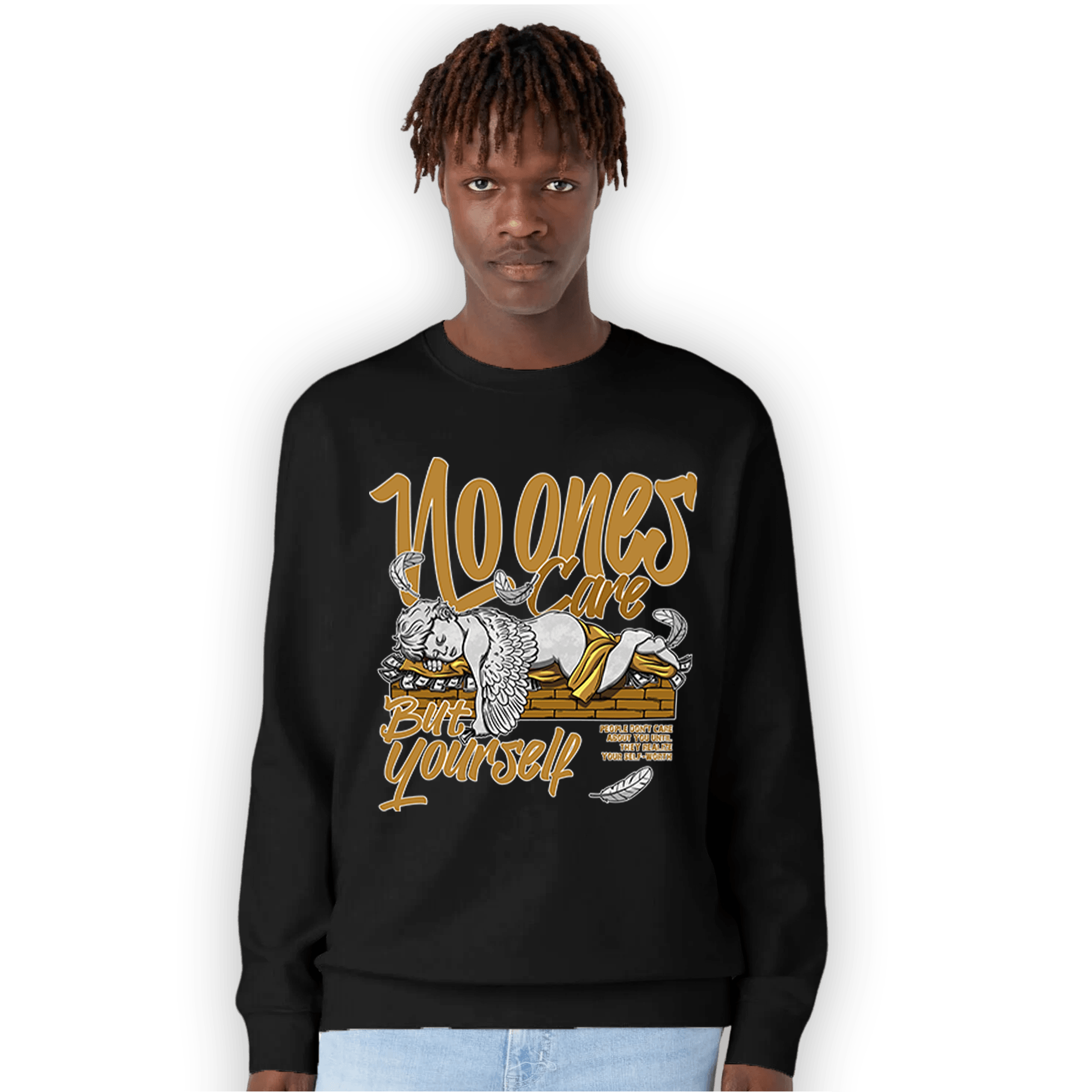 Wheat 13s Sweatshirt Match No Ones Care - NastyJamz